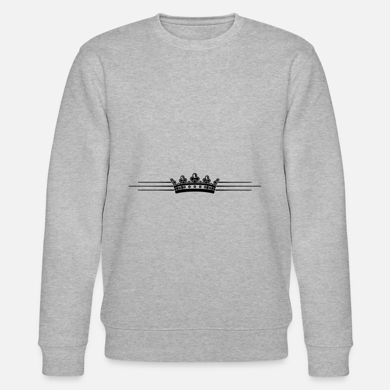 Krone Linie Design - Stanley/Stella Unisex Bio-Sweatshirt CHANGER  - Grau meliert