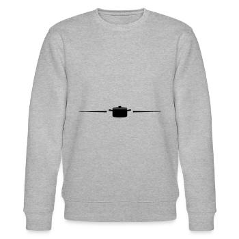 kochtopf linie - Stanley/Stella Unisex Bio-Sweatshirt CHANGER  - Grau meliert - Vorne - Nik (191cm) & Marisol (170cm)