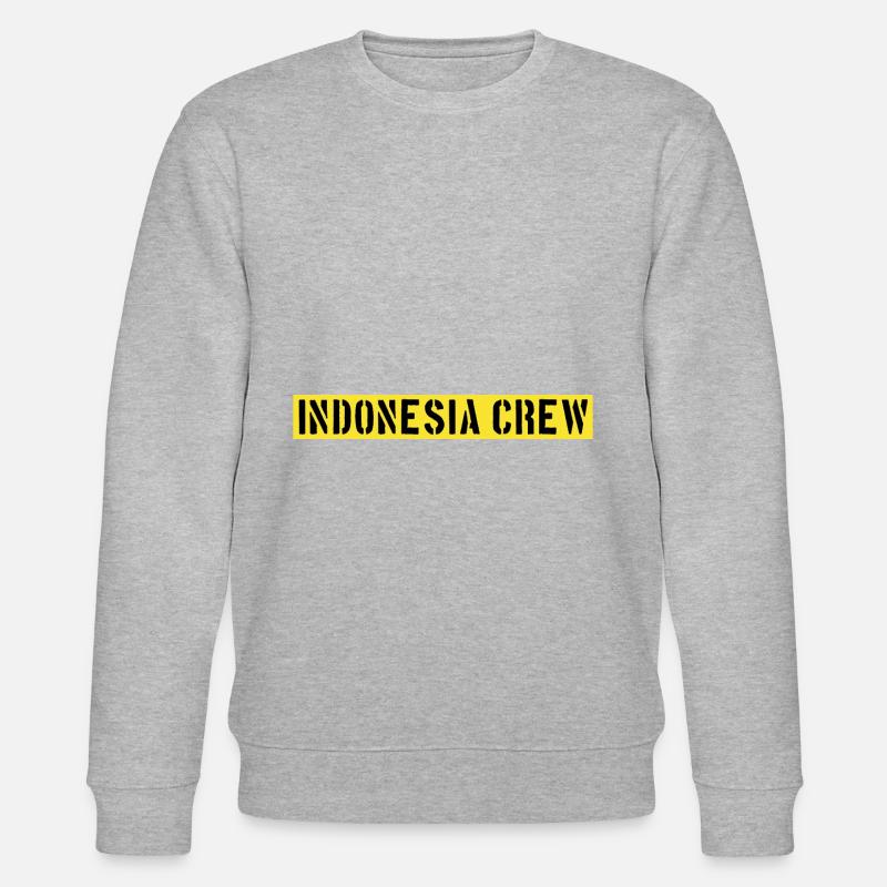 Indonesia Crew - Stanley/Stella Unisex Bio-Sweatshirt CHANGER  - Grau meliert