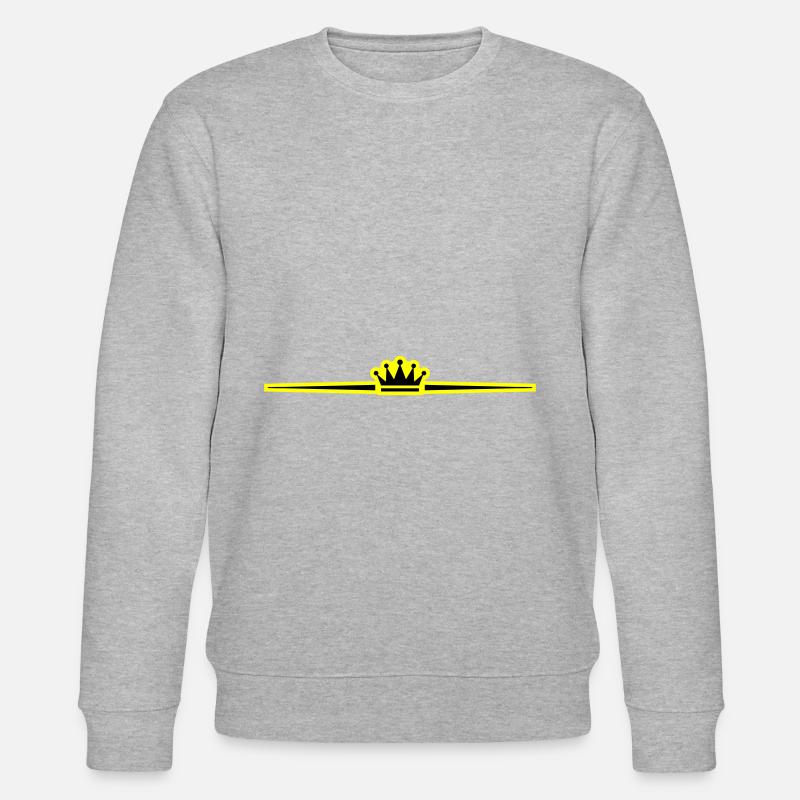 Symbole de la couronne - Sweat bio CHANGER Stanley/Stella Unisexe - gris chiné