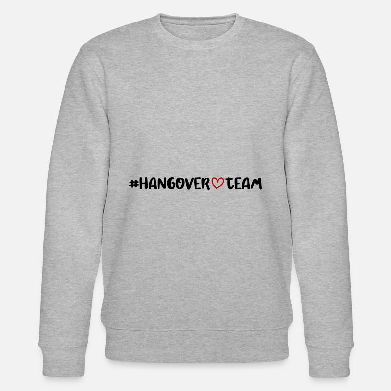 Hangover Team Herz - Stanley/Stella Unisex Bio-Sweatshirt CHANGER  - Grau meliert