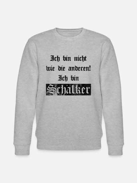 Ich bin Schalker Gelsenkirchen Geschenkidee - Stanley/Stella Unisex Bio-Sweatshirt CHANGER  - Grau meliert