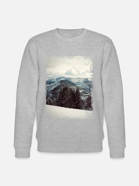 Schwarzwald im Winter - Stanley/Stella Unisex Bio-Sweatshirt CHANGER - Grau meliert