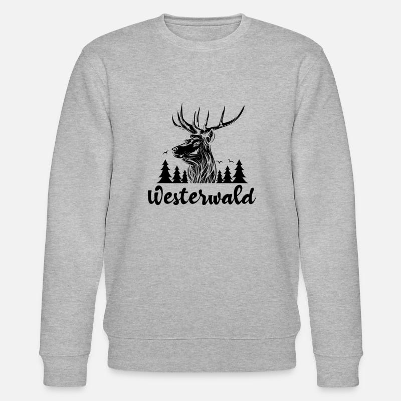 Westerwälder Westerwald Geschenk - Stanley/Stella Unisex Bio-Sweatshirt CHANGER  - Grau meliert