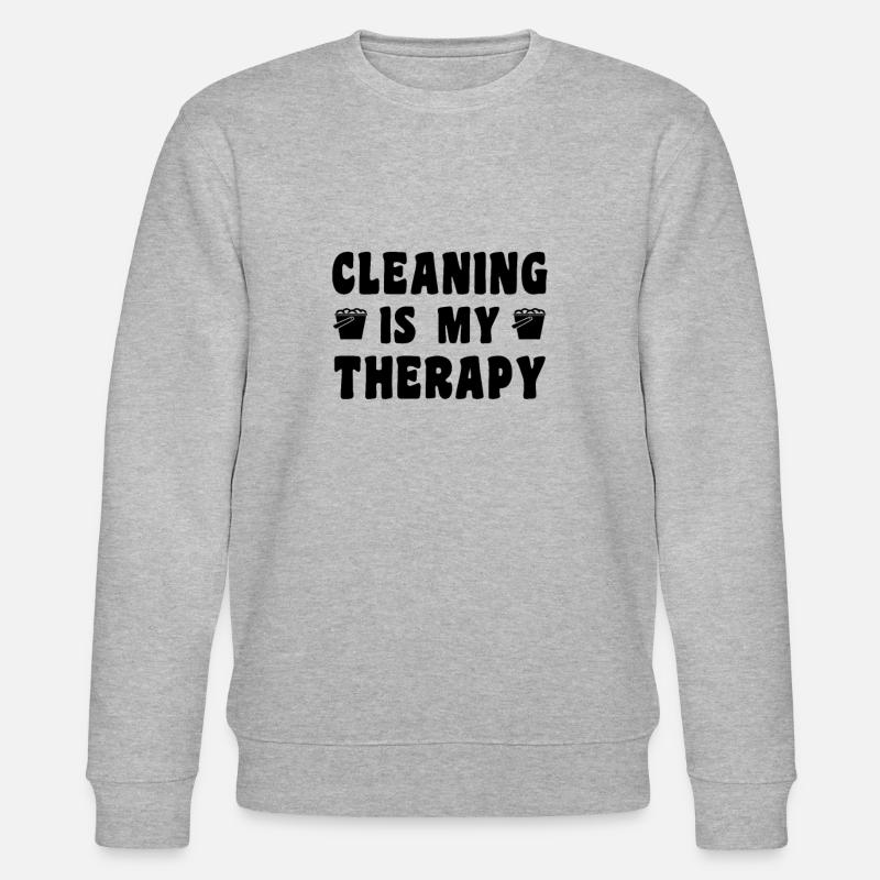 Putzfrau Saubermachen Putzkraft - Stanley/Stella Unisex Bio-Sweatshirt CHANGER  - Grau meliert