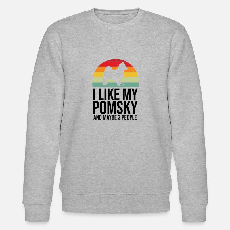 Pomsky - Stanley/Stella Unisex Bio-Sweatshirt CHANGER  - Grau meliert