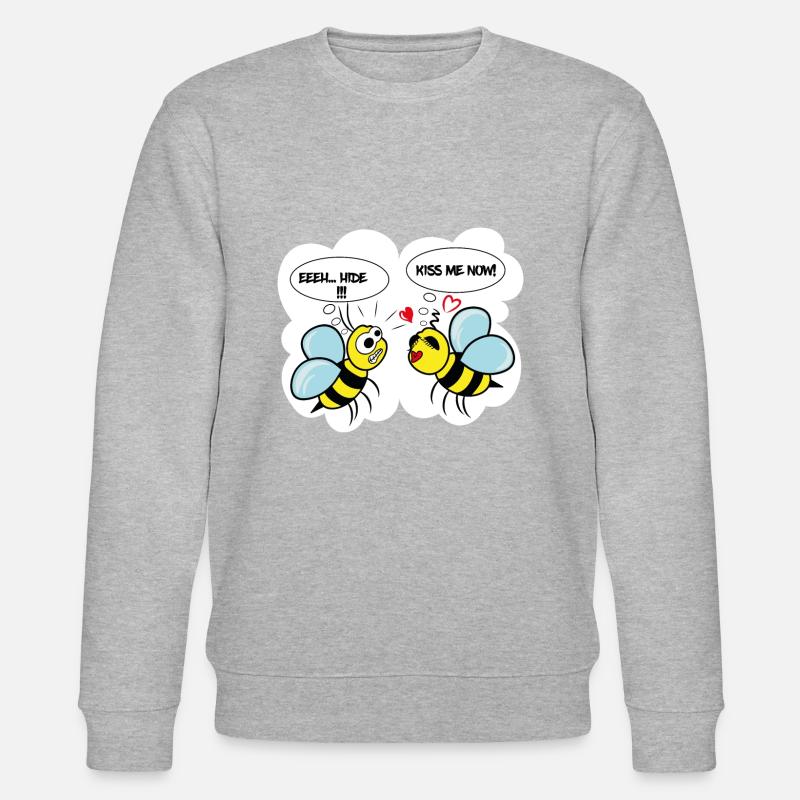 Abeille comique - Sweat bio CHANGER Stanley/Stella Unisexe - gris chiné
