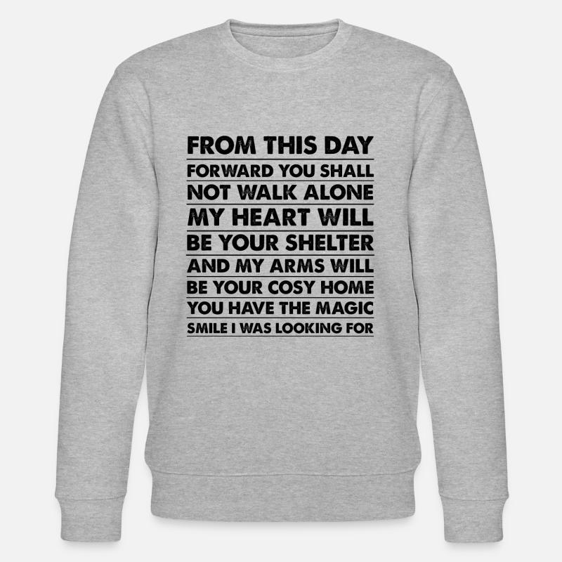 Gaver til mann, kone, kjæreste eller kjæreste - Stanley/Stella CHANGER økologisk unisex-sweatshirt - gråmelert