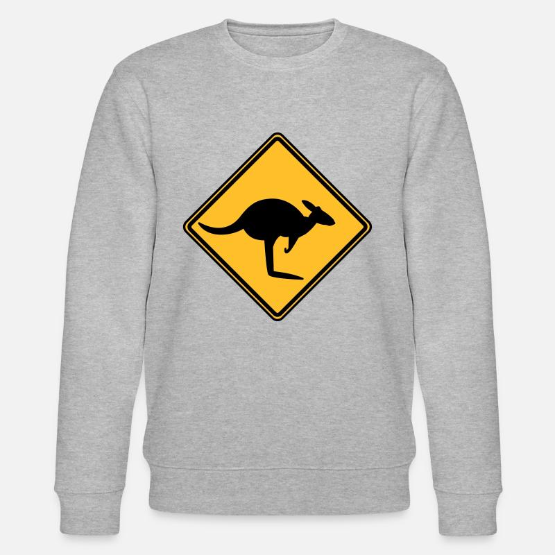 Attention kangourou - Sweat bio CHANGER Stanley/Stella Unisexe - gris chiné
