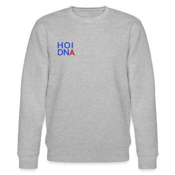 Heidenheim Hoidna bleu rouge - Sweat bio CHANGER Stanley/Stella Unisexe - gris chiné - Devant - Nik (191cm) & Marisol (170cm)