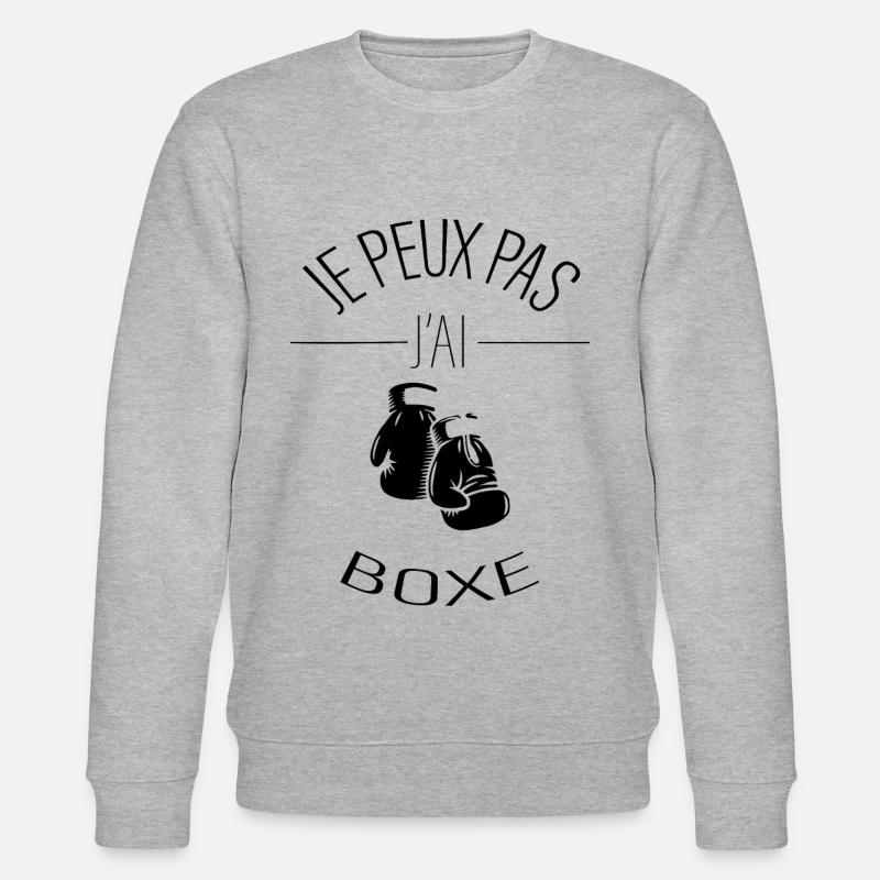 j'peux pas j'ai boxe - Sweat bio CHANGER Stanley/Stella Unisexe - gris chiné