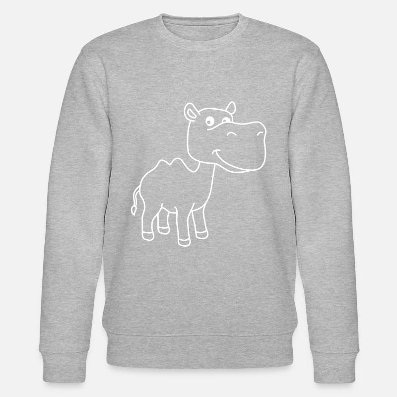 Kamel Comic - Stanley/Stella Unisex Bio-Sweatshirt CHANGER  - Grau meliert