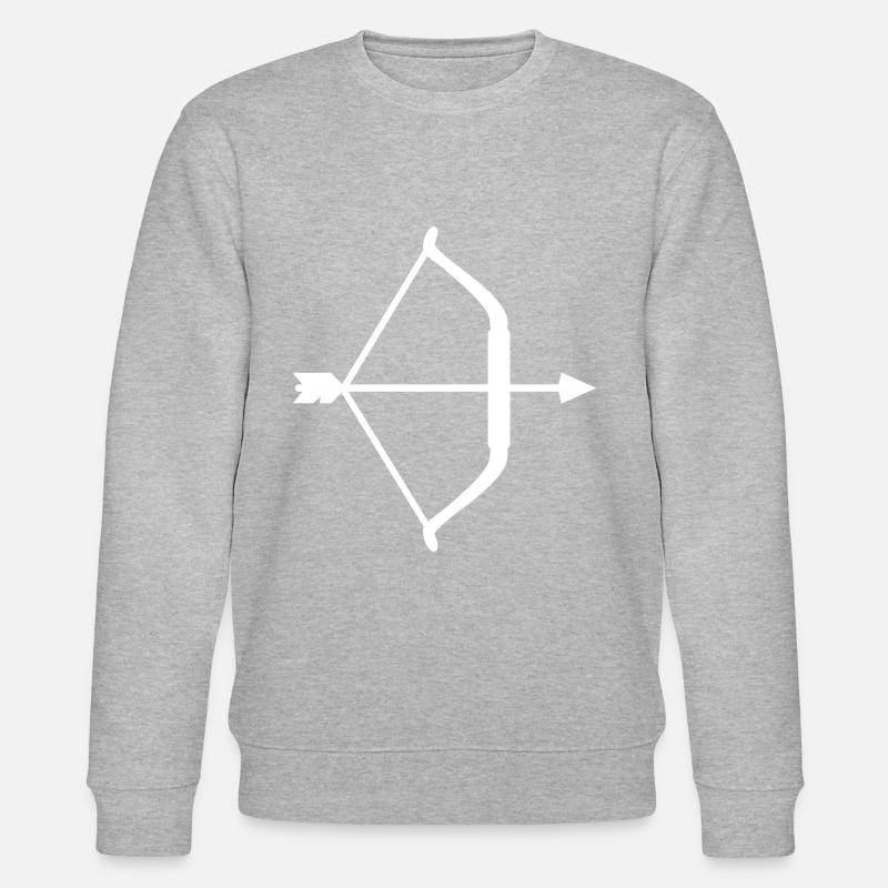Pfeil und Bogen - Stanley/Stella Unisex Bio-Sweatshirt CHANGER  - Grau meliert