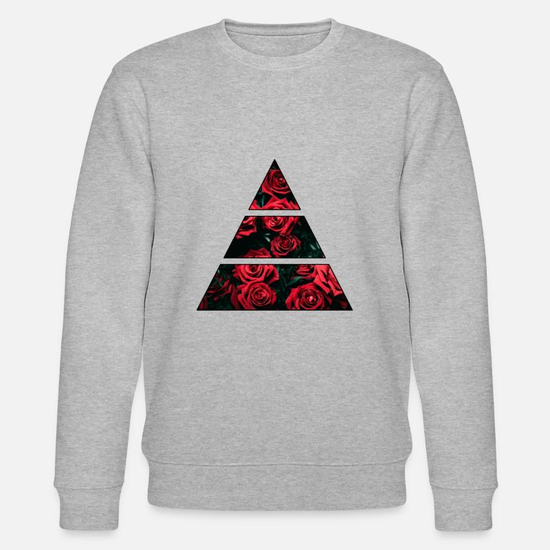 Rose - Stanley/Stella Unisex Bio-Sweatshirt CHANGER  - Grau meliert