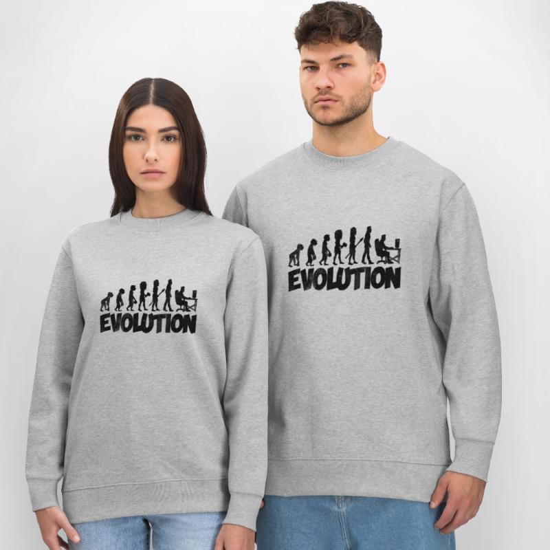 Computer Nerd Evolution Stanley/Stella Unisex Bio-Sweatshirt CHANGER 