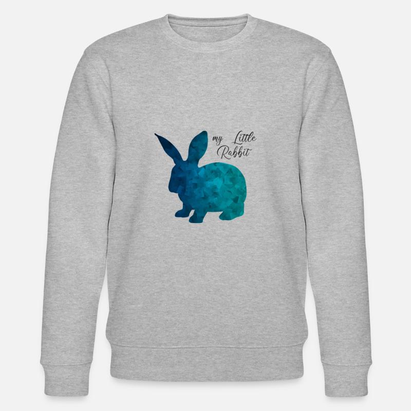 Rabbit Rabbit Abstract - Stanley/Stella CHANGER Unisex Organic Sweatshirt - heather grey
