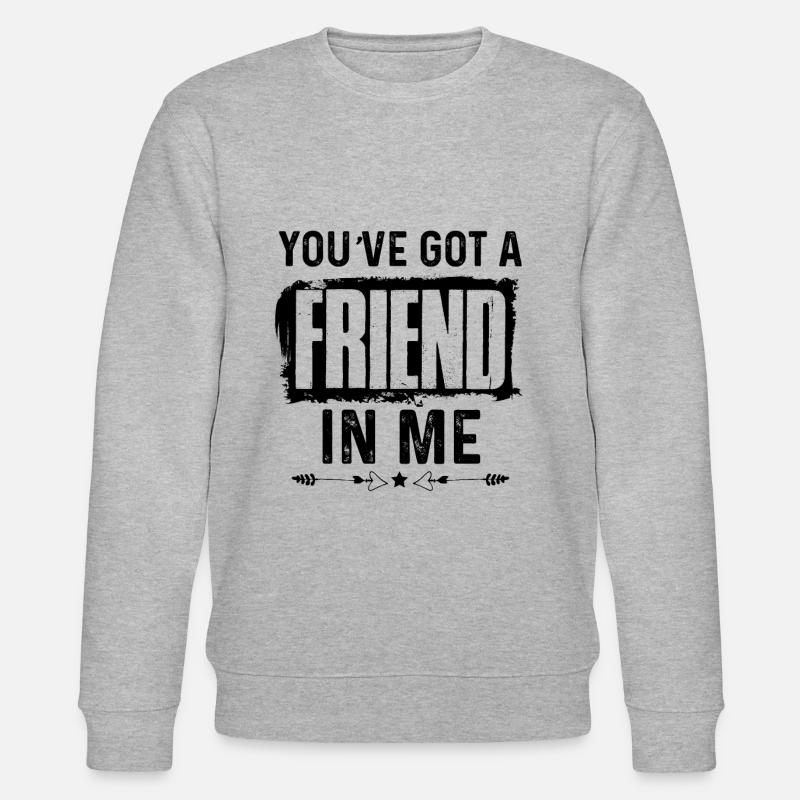 freunde freund - Stanley/Stella Unisex Bio-Sweatshirt CHANGER - Grau meliert