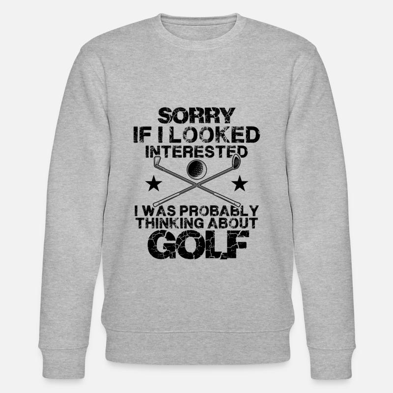 golf golfer - Stanley/Stella Unisex Bio-Sweatshirt CHANGER  - Grau meliert
