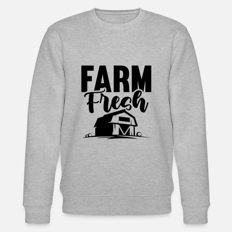 farm farmer - Stanley/Stella Unisex Bio-Sweatshirt CHANGER  - Grau meliert
