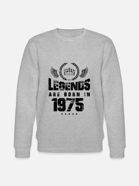 1975 legends born in - Sweat bio CHANGER Stanley/Stella Unisexe - gris chiné