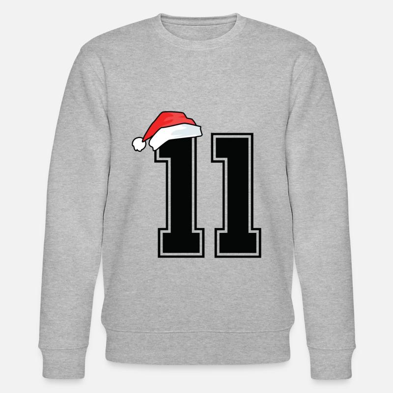 11 Numéro Noël - Sweat bio CHANGER Stanley/Stella Unisexe - gris chiné
