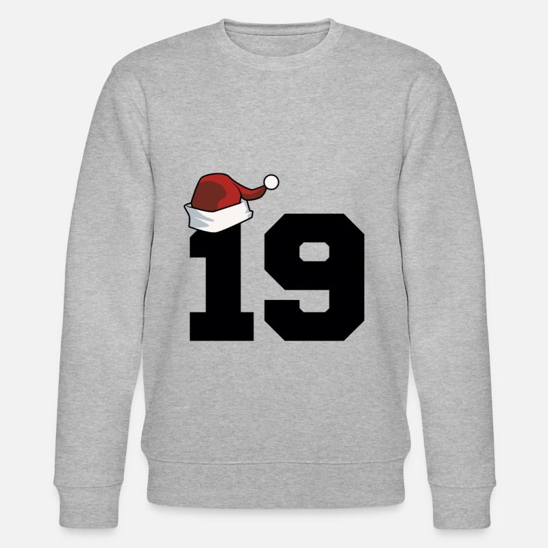 19 Numéro Noël - Sweat bio CHANGER Stanley/Stella Unisexe - gris chiné