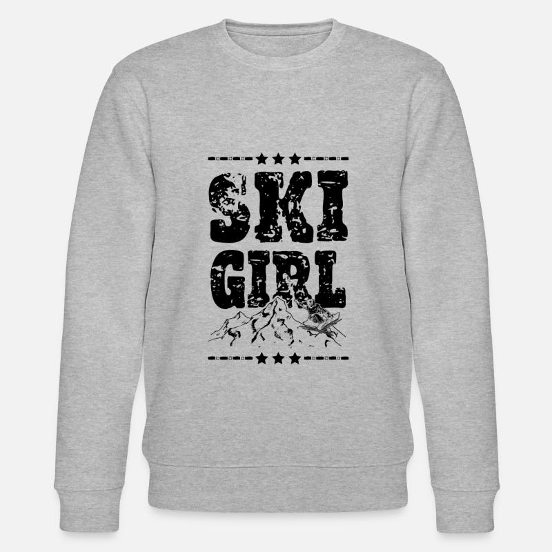Ski Girl - Stanley/Stella Unisex Bio-Sweatshirt CHANGER  - Grau meliert