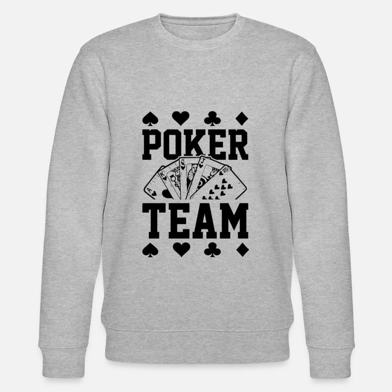 Poker Team - Stanley/Stella Unisex Bio-Sweatshirt CHANGER  - Grau meliert