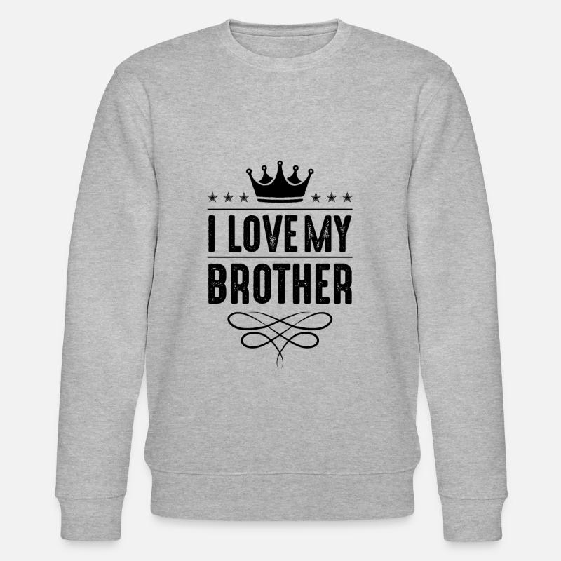 J’aime mon frère - Sweat bio CHANGER Stanley/Stella Unisexe - gris chiné
