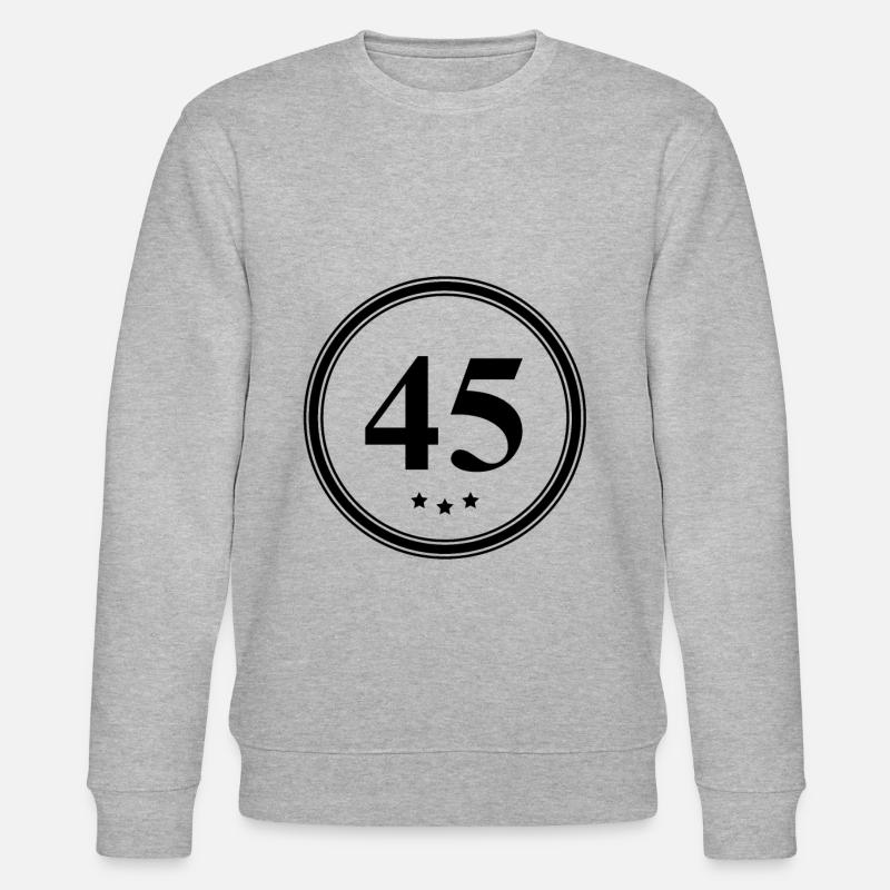 Maillot à 45 chiffres - Sweat bio CHANGER Stanley/Stella Unisexe - gris chiné