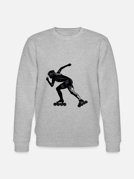 Inline Skates Silhoette - Stanley/Stella Unisex Bio-Sweatshirt CHANGER - Grau meliert