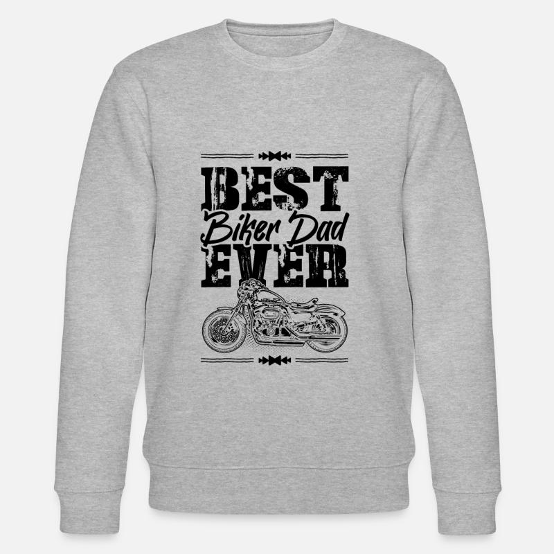 Biker Dad - Stanley/Stella CHANGER Unisex Organic Sweatshirt - heather grey