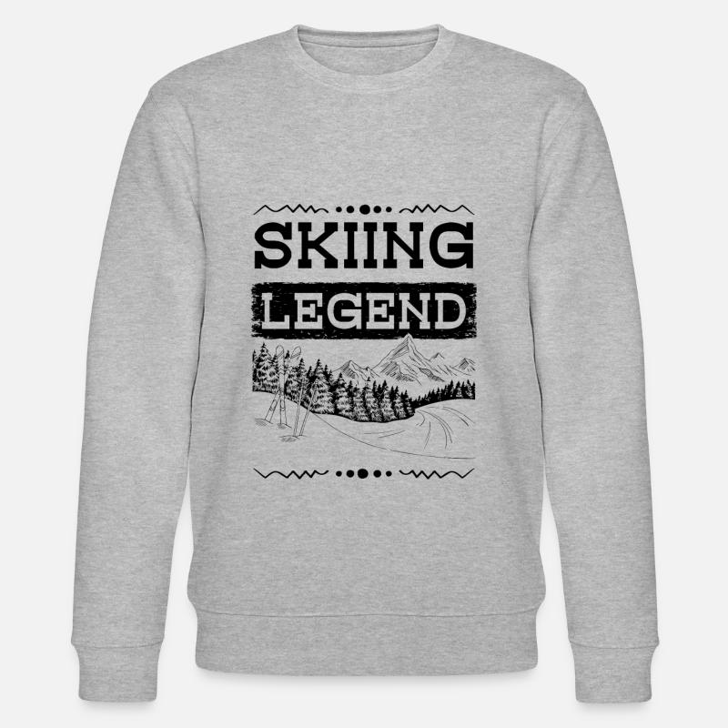 Ski Legend - Stanley/Stella Unisex Bio-Sweatshirt CHANGER  - Grau meliert
