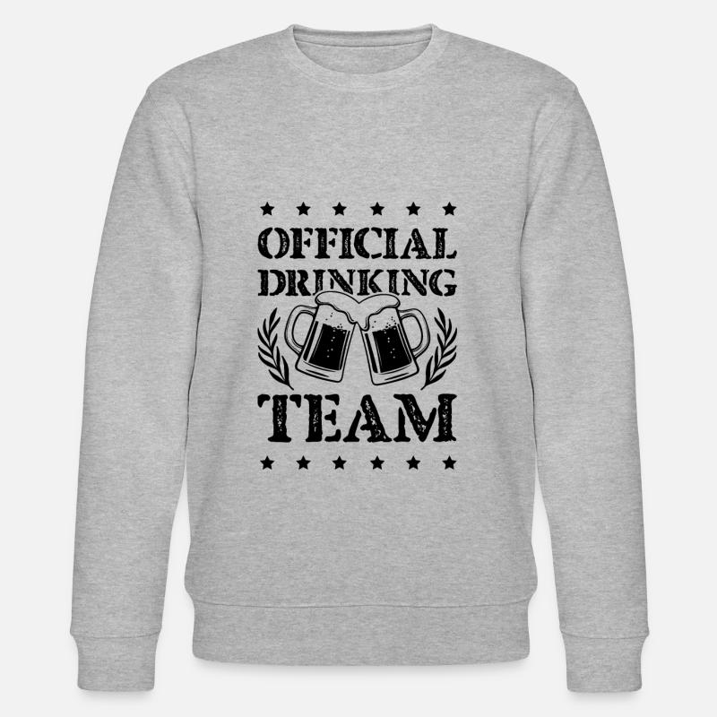 Drinking Team - Stanley/Stella Unisex Bio-Sweatshirt CHANGER  - Grau meliert
