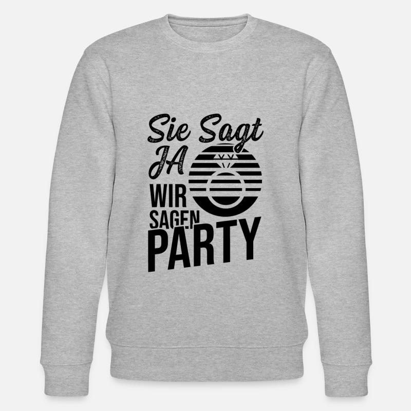 Sie Sagt Ja - Stanley/Stella Unisex Bio-Sweatshirt CHANGER  - Grau meliert