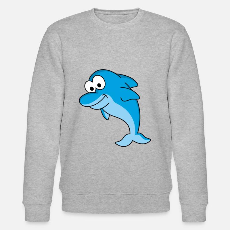 Dauphin Comic Animal - Sweat bio CHANGER Stanley/Stella Unisexe - gris chiné