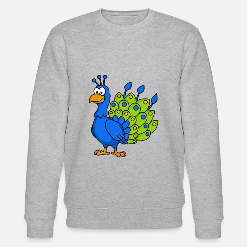 Paon Comic Animal - Sweat bio CHANGER Stanley/Stella Unisexe - gris chiné