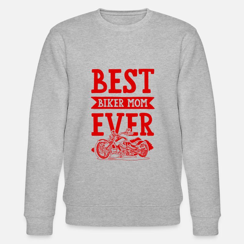 Biker Mom - Stanley/Stella Unisex Bio-Sweatshirt CHANGER  - Grau meliert