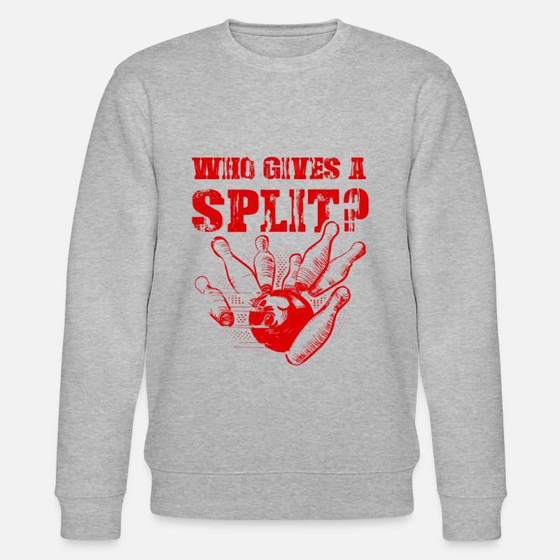 Bowling Split - Stanley/Stella Unisex Bio-Sweatshirt CHANGER  - Grau meliert