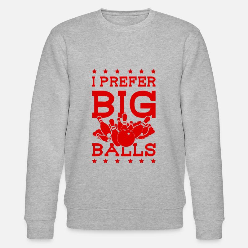 Big Balls Bowling - Stanley/Stella Unisex Bio-Sweatshirt CHANGER  - Grau meliert