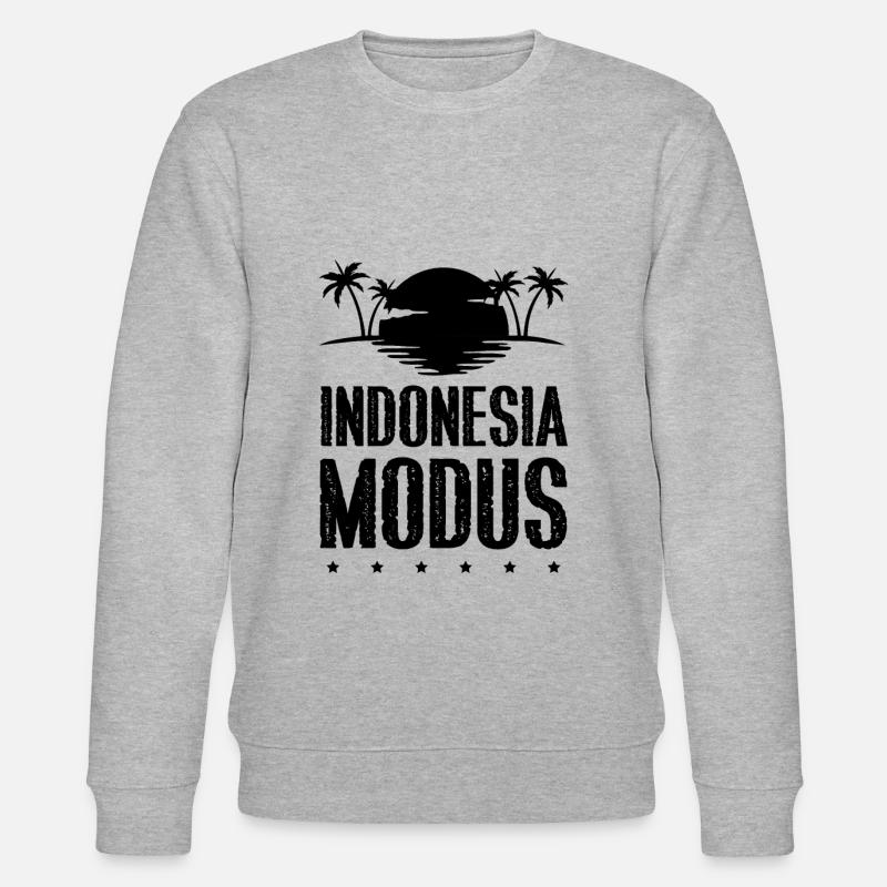 Indonesia Modus - Stanley/Stella Unisex Bio-Sweatshirt CHANGER  - Grau meliert