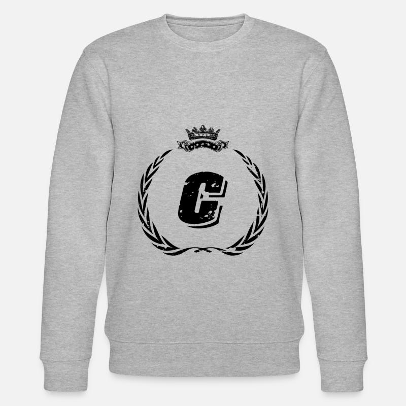C Buchstabe Kranz - Stanley/Stella Unisex Bio-Sweatshirt CHANGER  - Grau meliert