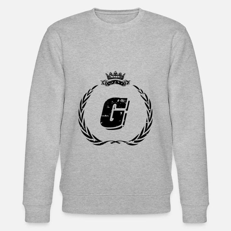 G Buchstabe Kranz - Stanley/Stella Unisex Bio-Sweatshirt CHANGER  - Grau meliert