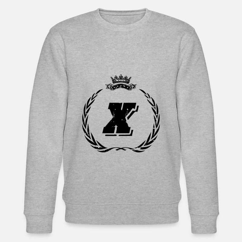 X Buchstabe Kranz - Stanley/Stella Unisex Bio-Sweatshirt CHANGER  - Grau meliert