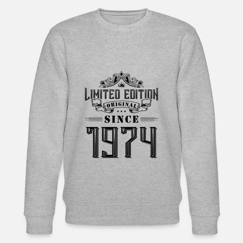 1974 limited edition - Stanley/Stella Unisex Bio-Sweatshirt CHANGER  - Grau meliert