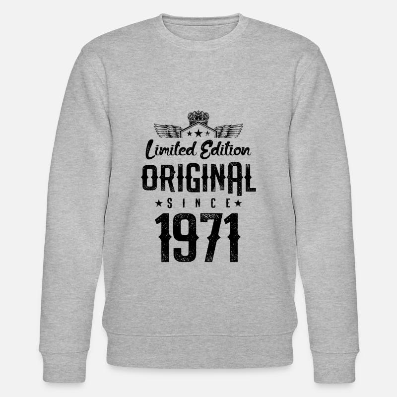 1971 limited edition - Stanley/Stella Unisex Bio-Sweatshirt CHANGER  - Grau meliert