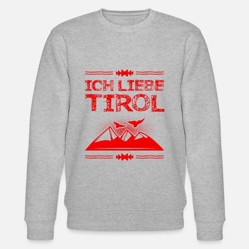 ich liebe Tirol - Stanley/Stella Unisex Bio-Sweatshirt CHANGER  - Grau meliert