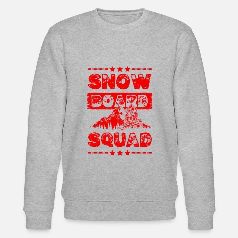 Snowboard Squad - Stanley/Stella Unisex Bio-Sweatshirt CHANGER  - Grau meliert