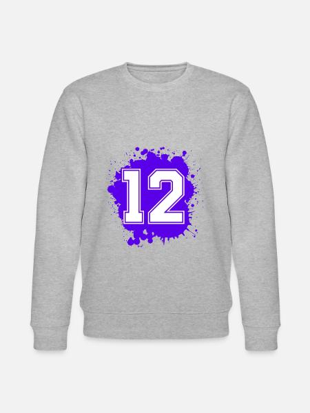 12 Number of blobs - Stanley/Stella CHANGER Unisex Organic Sweatshirt - heather grey