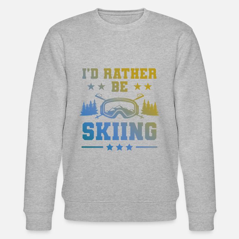 Ski Skiing - Sweat bio CHANGER Stanley/Stella Unisexe - gris chiné